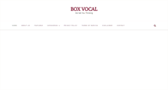 Desktop Screenshot of boxvocal.com