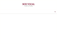 Tablet Screenshot of boxvocal.com